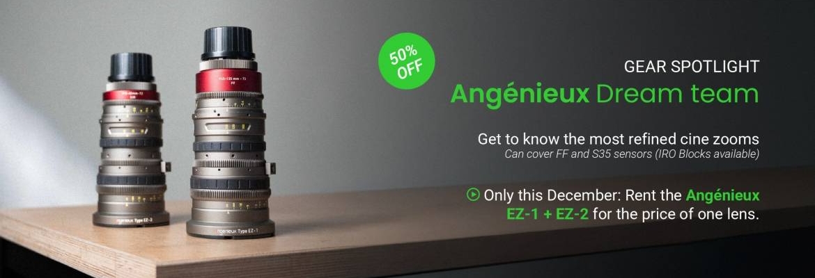 Gear Spotlight - Rent the Angénieux EZ combo in December and get 50% off the rental rate